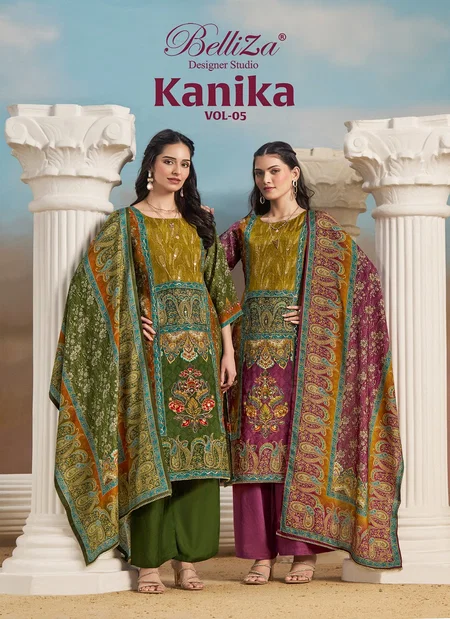 Kanika Vol 5 By Belliza Viscose Digital Surat Dress Material Wholesale Market